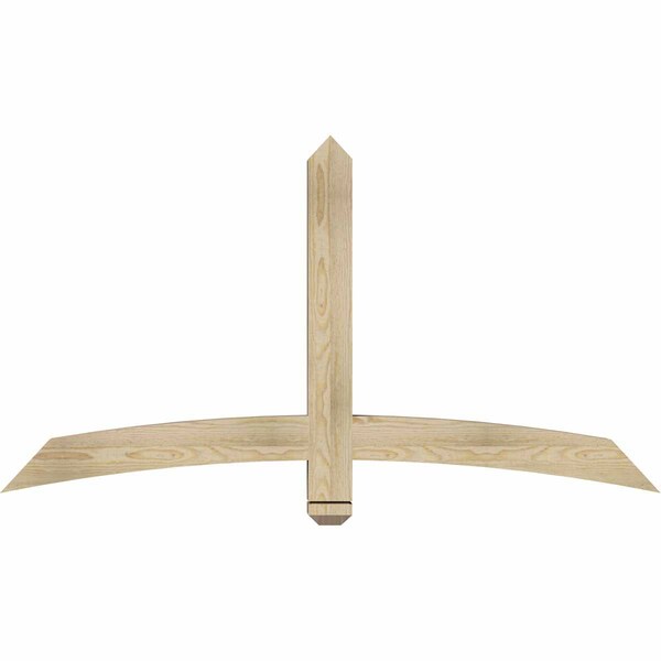 Ekena Millwork Bellingham Rough Sawn Timber Gable Bracket, Douglas Fir, 60"W x 32"H x 4"D x 4"F, 13/12 Pitch GBW060X32X0404BEL00RDF - main